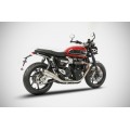 ZARD Conical Dual Slip-ons for the Triumph Speed Twin 1200 and Thuxton R / RS